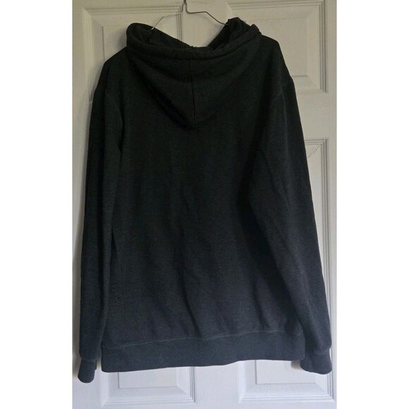 Hunt Browning Mens Dark Gray Hoodie Size Large L Hunting American Flag Hood Top - Picture 3 of 9